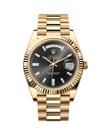 Rolex Day-Date 228238 Black Baguette