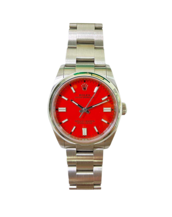 Rolex Oyster Perpetual 126000 Coral Red Dial Sep 20